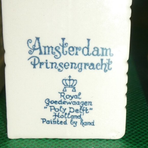 Set Of 3 Royal Goedewaagen Poly Delft Holland Hand painted Amsterdam - Picture 9 of 14